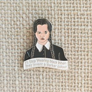 Addam's Family "Stop Wearing Black" Enamel Pin